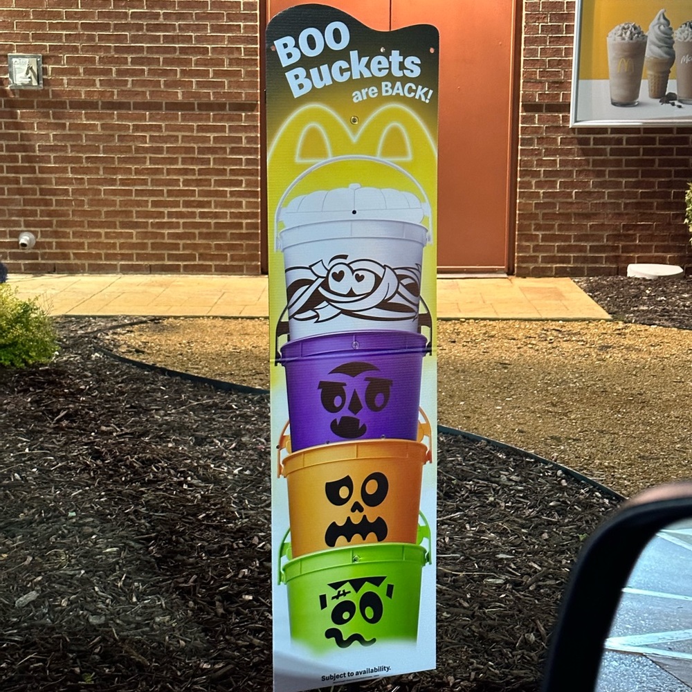 McDonald’s BOO Buckets 2023 - 1 Set with ALL 4 COLORS!